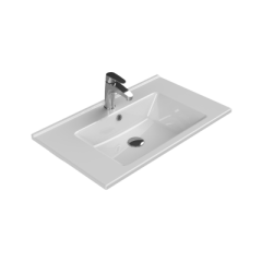 TURKUAZ CERASTYLE ARTE ETAJERLİ LAVABO