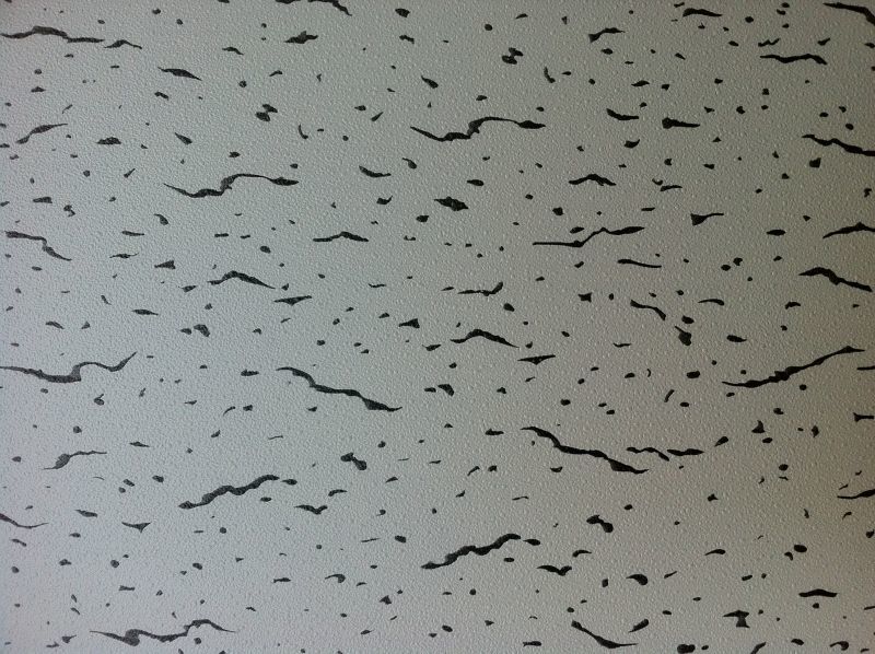 SİYAH KIRÇILLI DESEN Asma Tavan Karolam Karopan  60X60 1 Paket 10 Adet