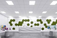 KNAUF AMF ECOMİN ORBİT YÜKSEK AKUSTİK ASMA TAVAN LEVHASI 15 ADET  5,76 m2